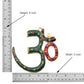 Brass OM Wall Hanging Sculpture (Height: 5 Inch) (Multicolor 2)