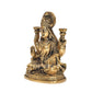 Brass Lakshmi Laxmi Statue Idol Murti for Home Temple Office Mandir, (Height: 5.5 Inch)