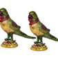 Metal Parrot Statue (Set of 2) Animal & Bird Figure Home Decor Height: 7" Inches