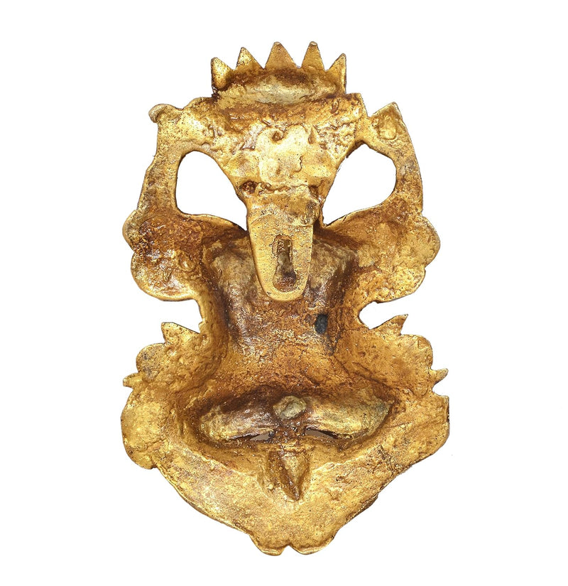 Brass Kirtimukha Wall Hanging Ward Off Evil (Height : 6.5 inch)