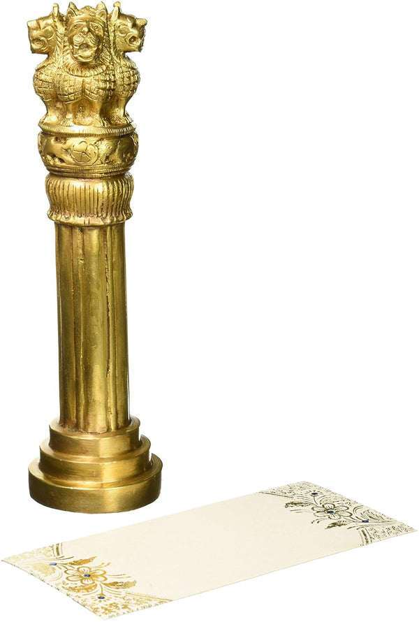 Ashoka Pillar(24 Cms Height X 6.5 Cms Width) + Cash Envelope (Pack of 10)