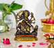 Brass Mahishasura Mardini with Trident for Temple Home Decor | Height : 14 Inches