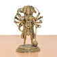 Brass Standing Panchamukhi Hanuman Idol (Height 6.5 Inch)