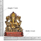 Brass Lord Ganesha Idol Ganesh Statue Decorative Sculpture for Home Decor Office Mandir Pooja Showpiece (Height 7 Inch)