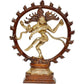 Brass Natraj Lord Shiva Dancing Natraj Brassl Idol Statues Multicolor Height: 9inch