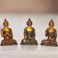 Brass Set of Five Cosmic Buddha Statues - Meditative Figurines for Spiritual Home Decor (Height : 4.5 Inch)