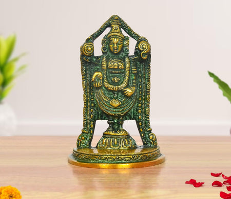 Brass Lord Tirupati Bala Ji Idol (Height :4 inch) (Color 1)