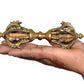 Tibetan Buddhist Nine Pronged Small Dorje in Brass Handmade, Length : 17 cm