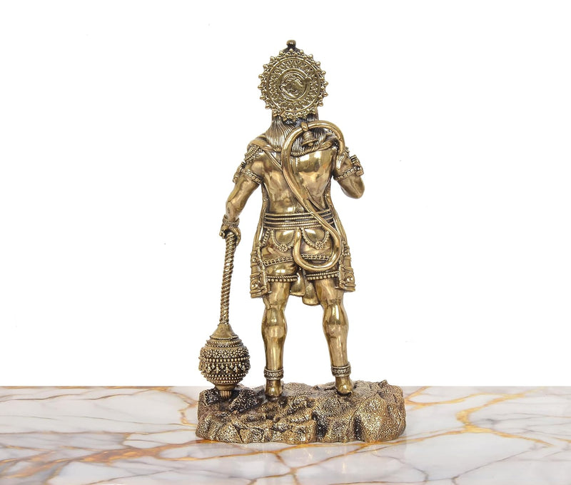 Bronze Hanuman Ji Standing Sculpture (Height: 12 Inches)