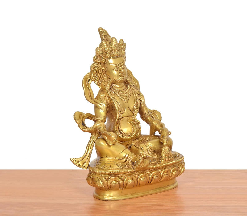 Brass Kuber Bhagwan Murti (Height 9 Inch)