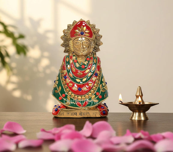 AONA Brass Baba Khatu Shyam ji Idol