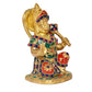 Brass Hanuman JI Sitting Statue Idol Sculpture Statue for Home Decor Pooja Mandir (Height: 6 Inch)