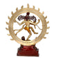 Brass Lord Shiva Dancing Natraj Brass Idol Statues Height: 18.5 inch