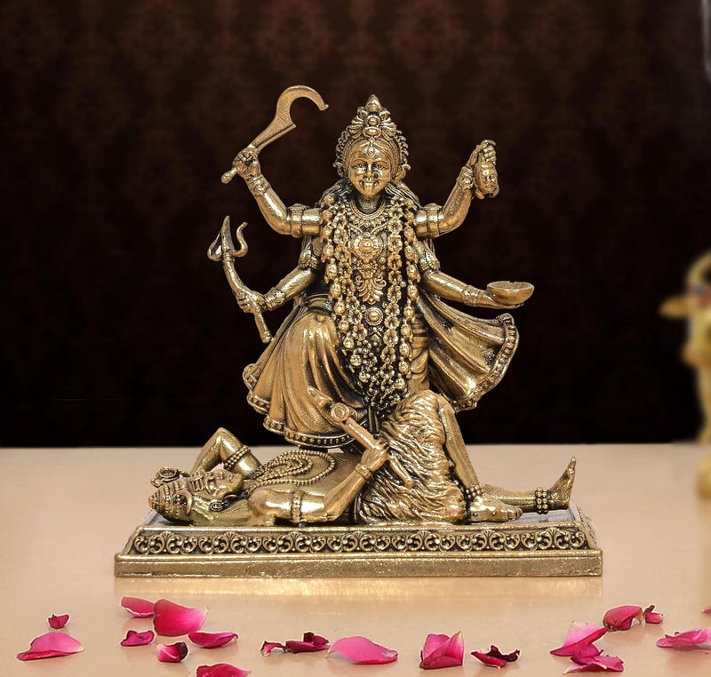 AONA Bronze Mahakaali Mata Idol with Shivji 