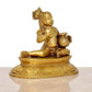 Brass Butter Krishna Bal Gopal Krishna Laddu Gopal Idol Statue | for Pooja Home Decor Mandir | (Height 5 Inch)