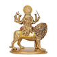 Resin Durga Maa with Lion Idol Hindu Goddess Sherawali MATA Murti MATA Rani Statue Figurine Home Temple (Height: 10 Inch)