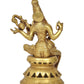 Brass Maa Saraswati Statue Handcrafted Hindu Goddess Saraswati Idol for Home Decor and Pooja Mandir Statue (Height 12 Inch)