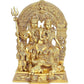 Brass Shiv Parivar Pooja Idol/Shiv Parvati Ganesh Idol for Good Luck, Success and Prosperity, Height : 12 inch