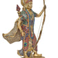 Brass Lord Rama Statue with Stonework Ram ji with Dhanush Idol Statue for Home Decor Pooja Mandir (Height 24 inch)