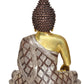 Brass Dhyan Mudra Buddha Statue - Handcrafted Spiritual Decor for Home and Office Decor - Meditating Buddha Idol (Height 17 Inch)