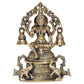 Brass Lakshmi Idol Laxmi Goddess Lakshmi Sitting Statue for The Puja Temple at Home Decor Office (Height: 8 Inch)