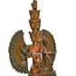 Brass Buddhist Idol Eleven-Headed or Thousand-Armed Avalokiteshvara for Home Decor and Office (Height: 12 Inch)