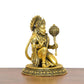 Bronze Hanuman JI Sitting Statue Idol Sculpture Statue for Home Decor Mandir Pooja Temple (Height: 4.5 Inch)