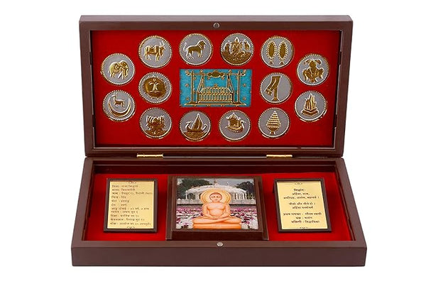 Metal Mahaveer Swami Entryway Setting