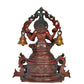 Brass Goddess Saraswati Sitting On Swan Devi of Study Maa Saraswati for Home Decor Office Mandir Pooja (Height: 8 Inch)