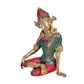 Brass Lord Indra Dev Idol (Height : 9.5 inches)