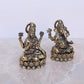 Super Fine Brass Lakshmi Ganesha Idol Laxmi Ganesh Diwali Pooja Gift Decoration Showpiece (Height 2 Inch)