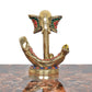 Brass Modern Ganesha Idol Ganesh Statue for Home Decor Office Entrance Temple Diwali Gift (Height : 5 inch)