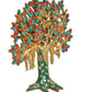 Brass Kalpavriksha Tree Table Standing with Stonework for Home Decor and Ofice Teble Decor Figurine (Height: 8.5 inch)