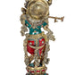 Brass Lord Krishna Idol Krishna Figurine Sculpture Decorative Showpiece Home Office Temple Best Gift Item Multicolour Height 21 Inches