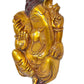 Brass Ganesha Wall Hanging for Home Decor Diwali Gifts,Diwali, for Pooja,Temple Decor (Height 10.5 Inch)