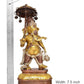 Brass Ganesha Holding Parasol in One Hand Statue Idol Sculpture Statue for Home Decor Pooja Mandir (Height:15 Inches)