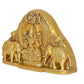 Brass Lakshmi Idol Laxmi Goddess Lakshmi Sitting Statue for The Puja Temple at Home in Brass (Height: 4.5 Inch)