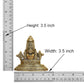 Bronze Lord Tirupati Bala Ji Idol Statue for Home Temple Office Figurine Showpiece (Height 3.5 Inch)