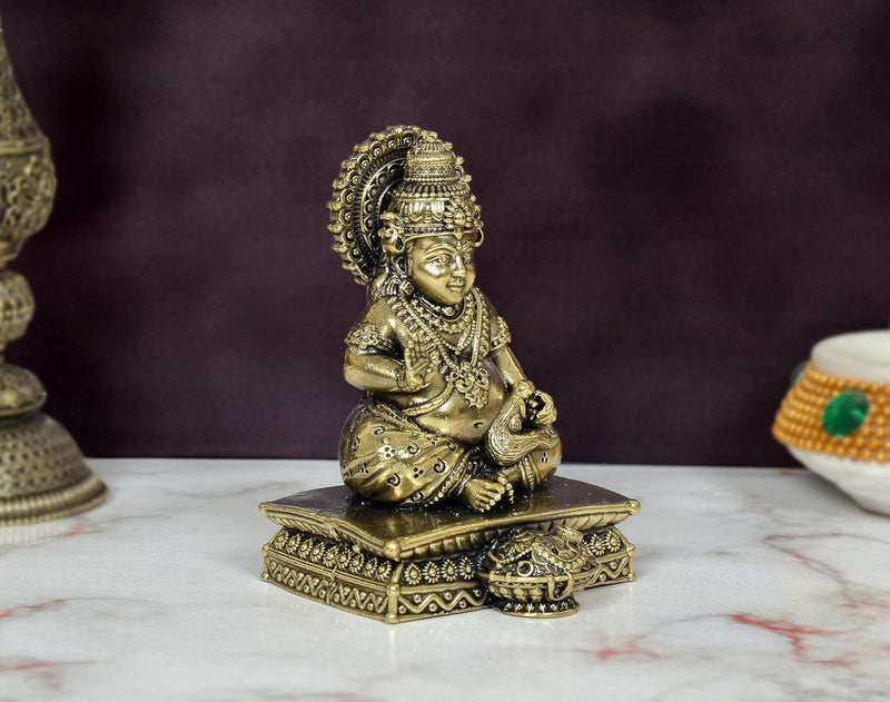 Bronze Kuber Bhagwan Murti (Height 4 Inch)