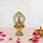 Fine Bronze Ganesh Diya Oil Lamp for Diwali Pooja Gift Decoration Showpiece (Height 5.5 Inch)