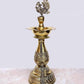 Fine Brass Oil Lamp Peacock Diya Stand for Home Decoration Diwali Pooja, Height: 11.5 Inch