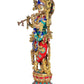 Lord Krishna Murti for Gift Idol Brass Statue Large Size Krishna Playing Flute (Height : 29 inches)