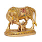 Resin Cow with Calf for Pooja Mandir Home Decor (Height 5 Inch)