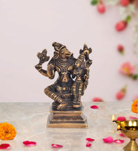 Brass Varaha Lakshmi Varaha carrying Bhudevi statue idol for home mandir pooja decor