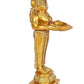 Brass Deep Laxmi Statue Idol Golden Height 8 Inches