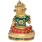 Brass Kubera God of Wealth Kuvera Kuber Kuberan Protector of The World Antique Statue Murti Statue (Height: 7.5 Inch)