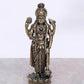 Fine Brass Lord Vishnu Idol Statue for mandir Temple Showpiece, (Height 4 Inch)