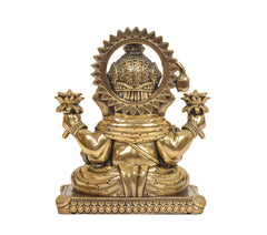 Brass Lord Ganesha Statue | Traditional Ganesh Vinayak Ganapati Bappa Idol for Home Decor, Mandir, Puja & Office (Height: 6 Inches)