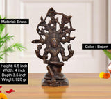 AONA Brass Dakshinamurti Shiva murti, height 6.5 inch, detailed seated pose