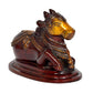 Brass Shiva Seated Nandi Statue Nandi Bull for Shiv Temple Showpiece Home Pooja (Height: 6 Inch)